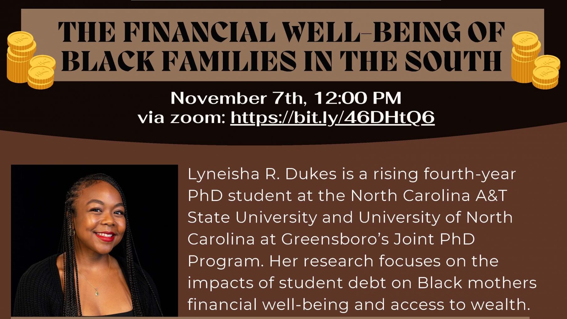 phd Students Present Webinar About Financial Wellbeing Of Black Families In The South